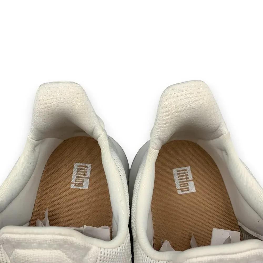 Fitflop Vitamin FFX Women Shoes Size 11 Knit Spring Heel Toe Urban White GB7-646